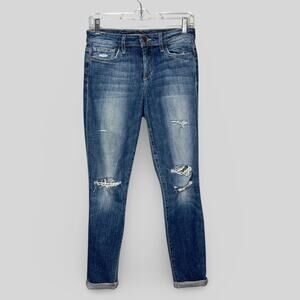 Joe's Jeans Keagan Skinny Ankle Distressed Jeans